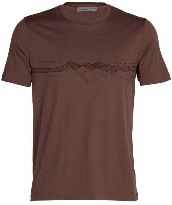 Pánské triko ICEBREAKER - Men Tech Lite II SS Tee Peak Patterns - IB0A56FR0661