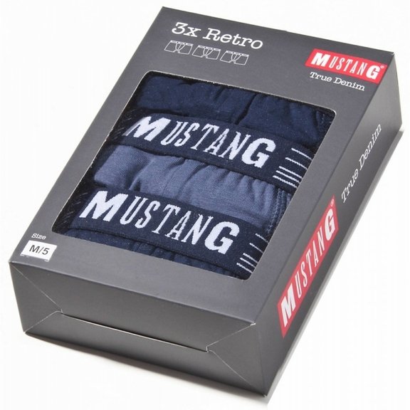 Pánské boxerky MUSTANG - 3pack Retro