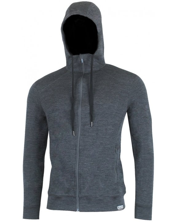 Pánská merino mikina LASTING - Karmin