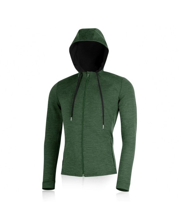 Pánská merino mikina LASTING - Karmin