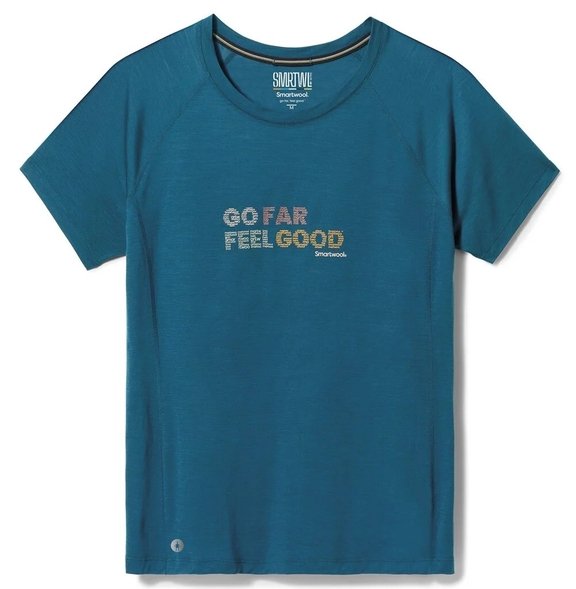 Dámské triko SMARTWOOL - W Active Ultralite Go Far Feel Good GR SS Tee - SW017028G74