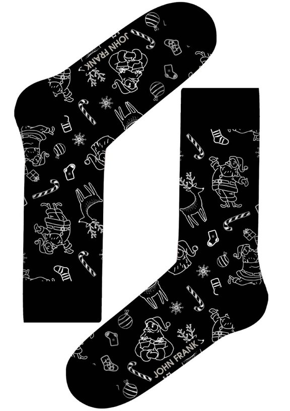 Dámské ponožky JOHN FRANK - Shining Xmas