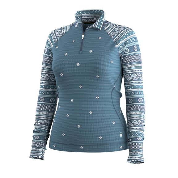 Dámské triko SMARTWOOL - Classic Thermal Base Layer 1/4 Zip - SW002829R34
