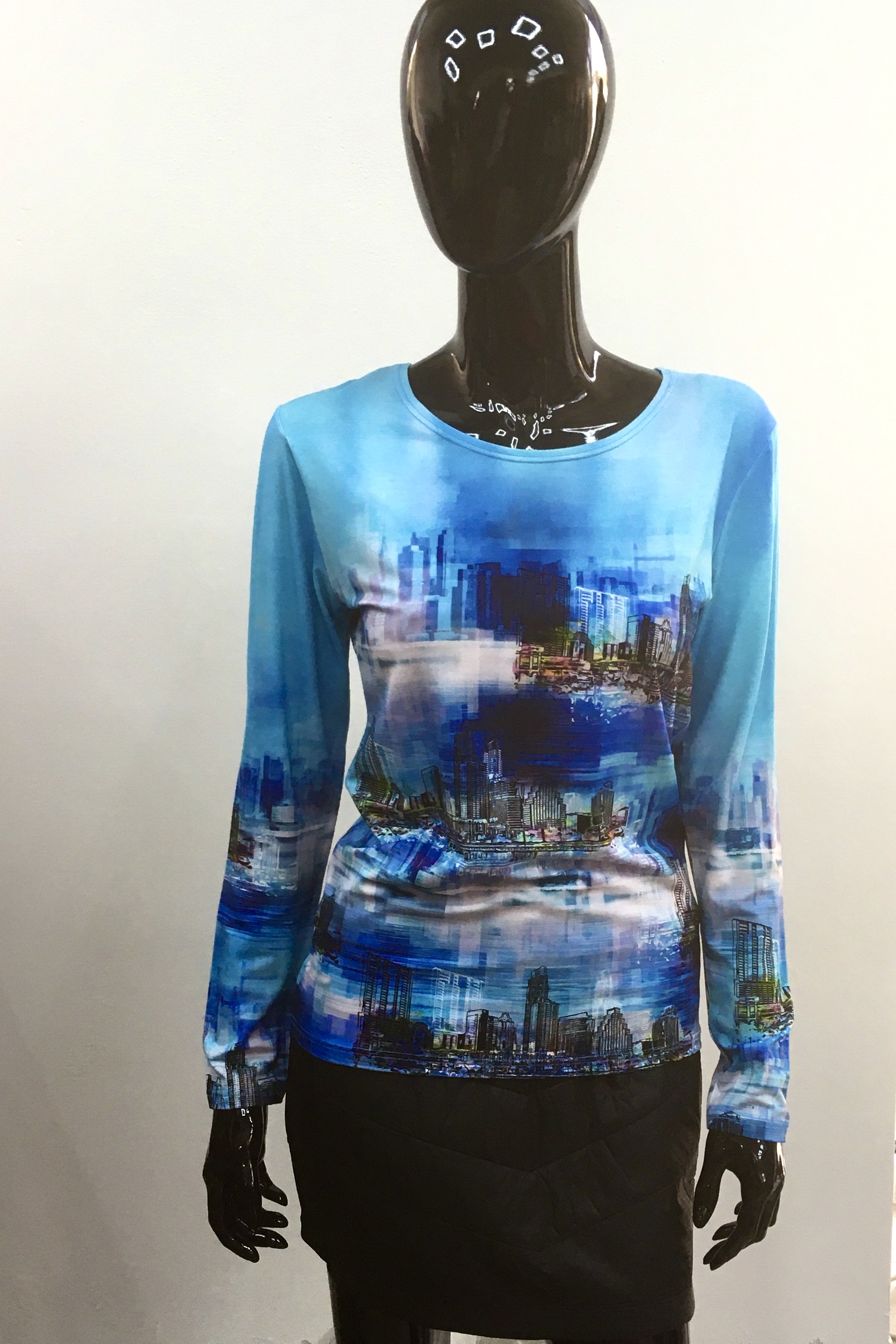 Dámská halenka RUKO - 15035 (Tyrkysové město, XL) | Symbol Krnov