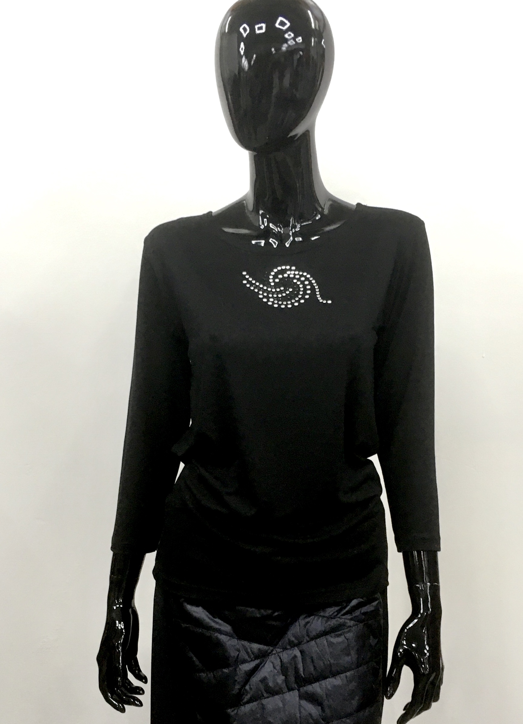 Dámská halenka RUKO - 5196 (Černá, XL) | Symbol Krnov